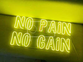 No Pain No Gain | LED Neon Sign, Neon Sign Custom, Home Decor, Gift Neon light - £31.96 GBP+