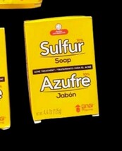 Sulfur Jabon Azufre Acne Treatment Soap Bar Pimples and Blackheads 4.4 Oz  - $7.99