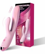 Dual-Head Rabbit Vibrator Vibrating Dildo Massager with Heating Function... - $40.72 CAD
