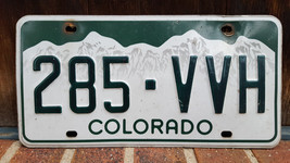 Colorado 2000&#39;s License Plate-285-VVH-Car Van Auto Truck Garage Art-Vtg-Mountain - £9.52 GBP
