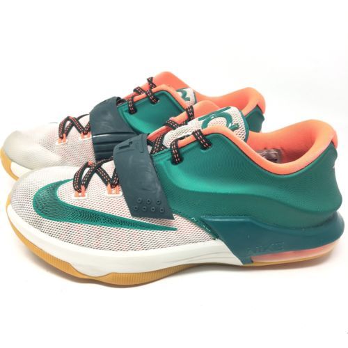 Nike Kevin Durant VII Easy Money Green Orange 669942-301 Boys Youth Shoes 4.5Y - $19.99