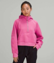 NEW Lululemon Scuba Oversized Half-Zip Hoodie -  Size XL/XXL - Pink Blos... - £121.47 GBP