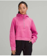 NEW Lululemon Scuba Oversized Half-Zip Hoodie -  Size XL/XXL - Pink Blos... - £120.43 GBP