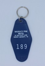 Junkyard Glam Keychain Naughty Pine Motel Fun Key Fob Random Room Number - $6.16