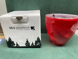 Art Glass Votive by Sea Glasbruk  - £11.01 GBP