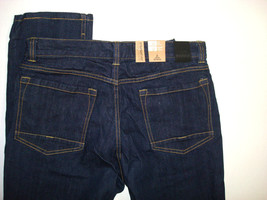 NWT New Mens 32 X 36 Prana Organic Feener Straight Leg Jeans Dark Blue Denim - £109.97 GBP