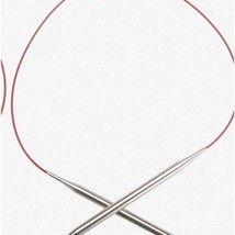 Red Lace Steel Circs - 24&quot; Circular Knitting Needles, 13/9mm - £47.36 GBP