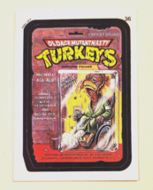 TOPPS WACKY PACKAGES OLDAGE MUTANT NASTY TURKEYS Checklist Back 1991 Ser... - $22.76