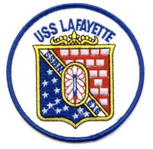 4.125&quot; Uss Navy SSBN-616 Lafayette Embroidered Patch - £23.72 GBP