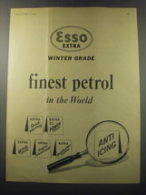 1955 Esso Extra winter grade petrol Ad - Esso Extra winter grade finest petrol  - $18.49