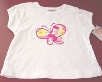 OhsKosh NWT Baby Butterfly Top 3/6 MOS. - £1.59 GBP