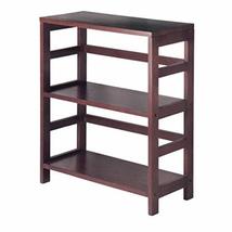 Fast Furnishings Contemporary 3-Tier Bookcase Storage Shelf in Espresso ... - £105.59 GBP