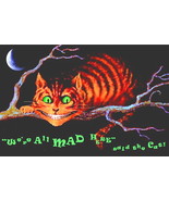 ALICE IN WONDERLAND POSTER 36 X 24 WE&#39;RE ALL MAD HERE CHESHIRE CAT 61X90... - £12.78 GBP