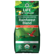 Life Extension Rainforest Blend Decaf Ground Coffee, 12 Ounces - £14.98 GBP