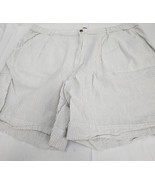 Saddlebred Shorts Mens Size 42&quot; Gray Striped Seersucker Cotton Comfort Flex - €11,16 EUR