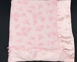 S L Home Fashions Baby Blanket Floral Rose Satin Binding Velvet Ruffle - $21.99