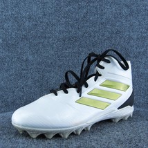 adidas Boys Football Cleats Shoes Athletic White Synthetic Lace Up Size ... - $27.72