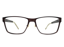 Jhane Barnes Eyeglasses Frames Gigabyte BR Matte Brown Square Full Rim 5... - $49.49