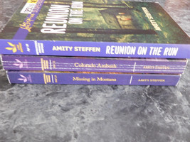 Love Inspired Suspense Amity Steffen lot of 3 Romantic Suspense Paperbacks - £4.82 GBP