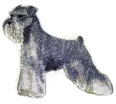 Amazing Custom Dog Portraits[Schnauzer] Embroidered Iron On/Sew Patch [5.5&quot; x 4&quot; - £10.27 GBP