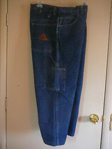 Men&#39;s Work Pants Jeans Bulwark FR Flame-Resistant Utility Denim  38 x24 - £11.24 GBP