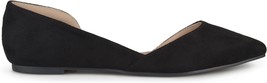 Brinley Co. Womens D&#39;Orsay Cut-Out Pointed Toe Fashion Flats Black Size 8.5 - £45.42 GBP