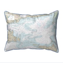Betsy Drake Nantucket Sound, MA Nautical Map Extra Large Zippered Indoor - £62.27 GBP