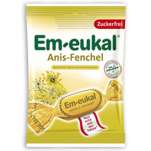 Dr.C.Soldan Em-Eukal throat lozenges: ANISE FENNEL -75g-FREE SHIPPING - €7,78 EUR