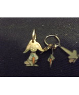 Bunny Rabbit Earrings Three Dimensional on Hoops for Pierced Ears - $16.64 CAD