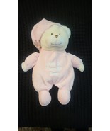Dandee 'Now I Lay Me Down To Sleep Prayer Bear Pastel Pink In PJ's Sleeping Cap - $13.99