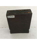 vintage black  counter top wood knife block six steak knife holder L.C. ... - $19.75