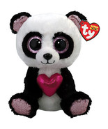 TY Beanie Boos - ESME the Valentine's Panda Bear (Glitter Eyes)(Regular Size 6" - $14.84