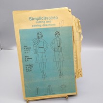 Vintage Sewing PATTERN Simplicity 6259, Jiffy Simple to Sew Misses 1974 ... - £9.91 GBP