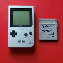 Game Boy Pocket Handheld Console System MGB-001 Silver Works with Kirby Game - £51.69 GBP