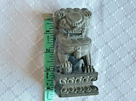 Vintage Chinese Foo Dog About 4 Inches Gray - £23.22 GBP