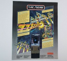Vintage Sega TAC/SCAN Arcade Machine Game Original Flyer 1982 Advertisement - £31.13 GBP