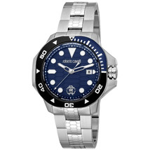 Roberto Cavalli Men&#39;s Spiccato Blue Dial Watch - RC5G044M0025 - £139.56 GBP