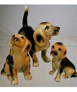 A Family of 3 FINE BONE CHINA BEAGLES from the 1940s - £22.64 GBP