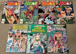 Prince Namor The Sub-Mariner 7 Comic Lot ~ #1 2 3 24 Avengers #270 + Mini Series - $19.79