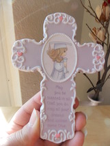 1996 Precious Moments “The Lord is the Hope of Our Future” Cross Plaque  - £10.98 GBP