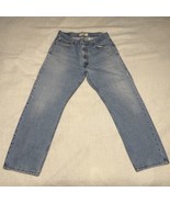 Levis 505 Jeans Mens Size 35x30 Straight Regular Fit Blue Denim - £17.87 GBP