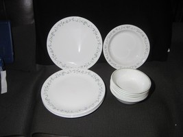 15 Corelle Country Cottage Dishes 7 Dinner Plates, 7 Cereal Bowls, 1 Soup Plate - £54.12 GBP