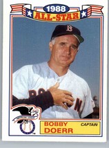 1989 Topps Glossy All Stars 11 Bobby Doerr Honorary Captain Boston Red Sox - £0.77 GBP