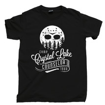 Camp Crystal Lake Counselor T Shirt, Friday The 13th TGIF Men&#39;s Cotton Tee Shirt - £11.14 GBP