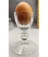 Hand cut glass egg cup - $219.94 MXN