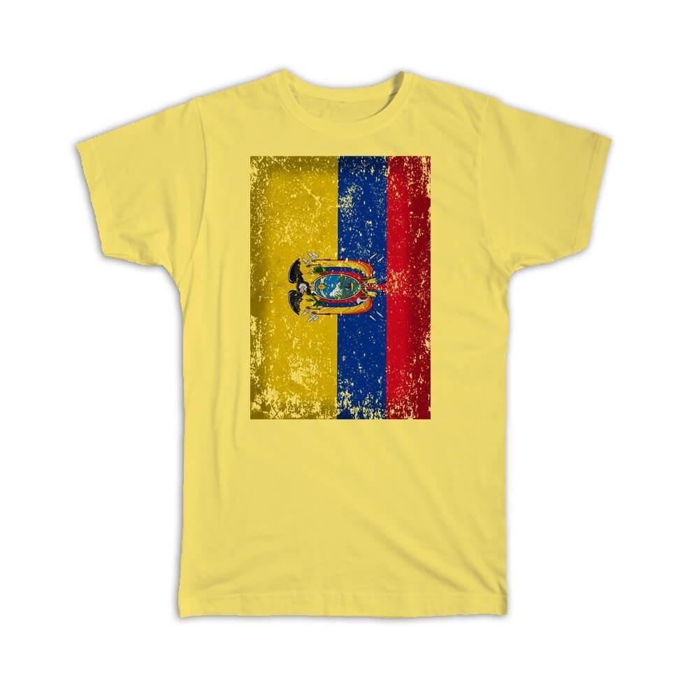 Ecuador : Gift T-Shirt Flag Retro Artistic Ecuadorian Expat Country Item image 6