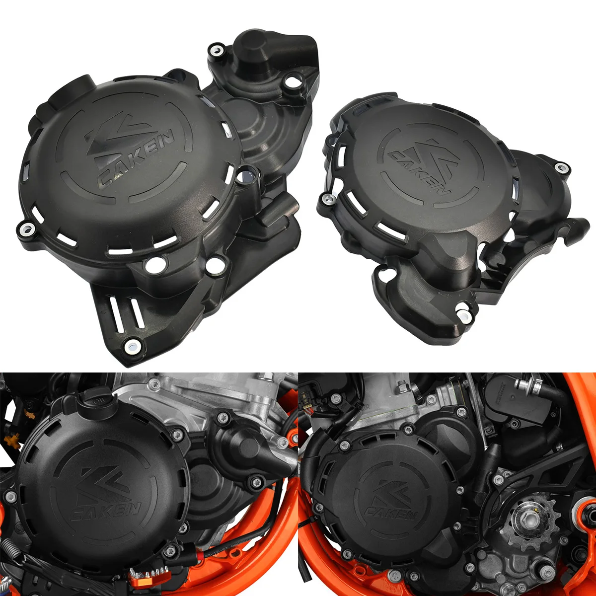2024 Motorcycle Clutch Cover Ignition Protector Guard For KTM EXC250 EXC300 - £45.02 GBP