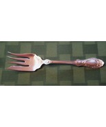 1847 Rogers Bros. xs Triple Cold Meat Fork APPEARS TO BE A ROSE / FLORAL... - £8.85 GBP
