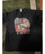 Marvel The Mighty Thor Black T-Shirt  2XL. Hammer Throwing Thor. - $11.87 CAD