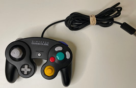 Official Original Gamecube Remote Controller Black Nintendo OEM Genuine- Tested - £31.46 GBP